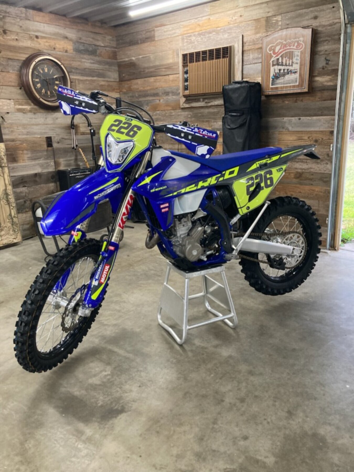 2025 Sherco 300 SEF FACTORY Number Plate Graphics Kit Bold Series number 226