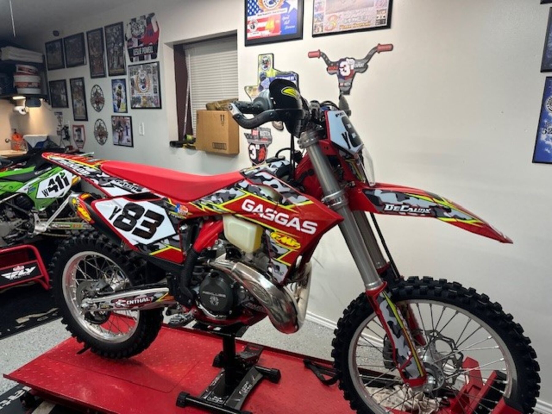 2024 GasGas EC300 Ready Made Complete Graphics Kit Traditional Camo Series number y83