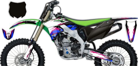 Semi Custom Full Graphics Kit Kawasaki KX250F 2013 T-8 Series