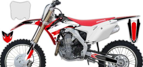 Semi Custom Full Graphics Kit Honda CRF450R 2013 T-4 Series
