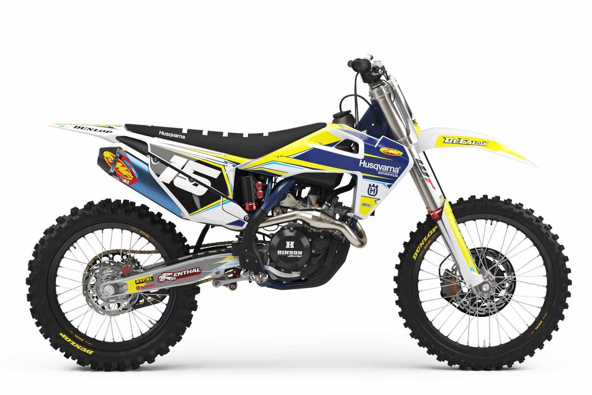 Husqvarna FC White/Black T-15 Semi Custom Rad Graphics Kit