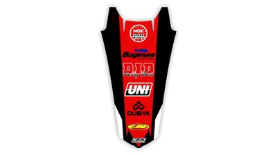 Rear Fender decal for Honda CRF dirt bike
