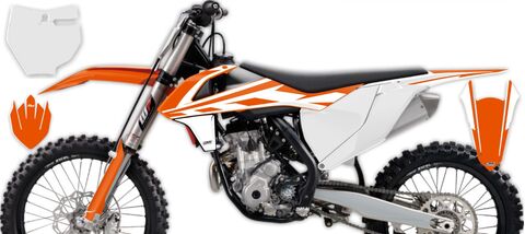 Semi Custom Full Graphics Kit KTM SXF450 2016 KTM Factory Series 7
