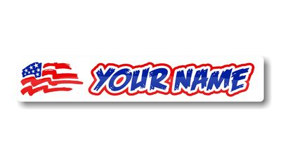 Name Flag DeCals - Universal