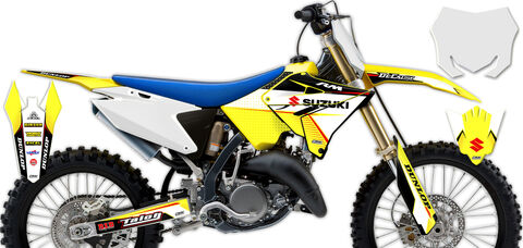 Ready Made Full Graphics Kit 2001 Suzuki RM125 (2 Stroke) [Polisport Restyled Plastic Kit] Factory Series 18
