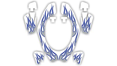 Neck Brace DeCals - Flames