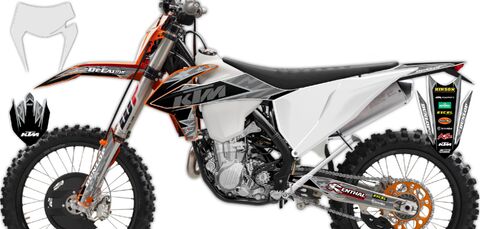 Ready Made Full Graphics Kit 2020 KTM EXC250F Stars And Stripes