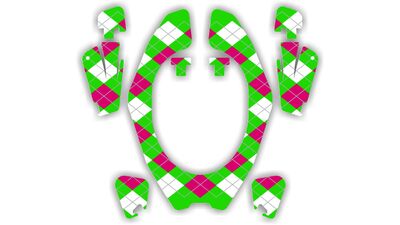 Neck Brace DeCals - Argyle