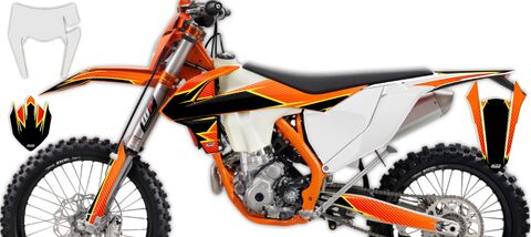 Semi Custom Full Graphics Kit 2017 KTM EXC250F T-11 Series