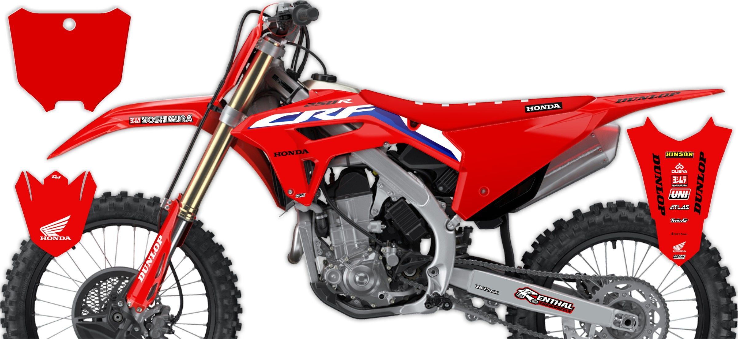 thumbnail image 2 of IMAGE GRAPHICS Semi-Custom Decal Kit For Honda CRF450R (2021-2023) – Multicolor Vinyl Motocross Graphics 2 of 4
