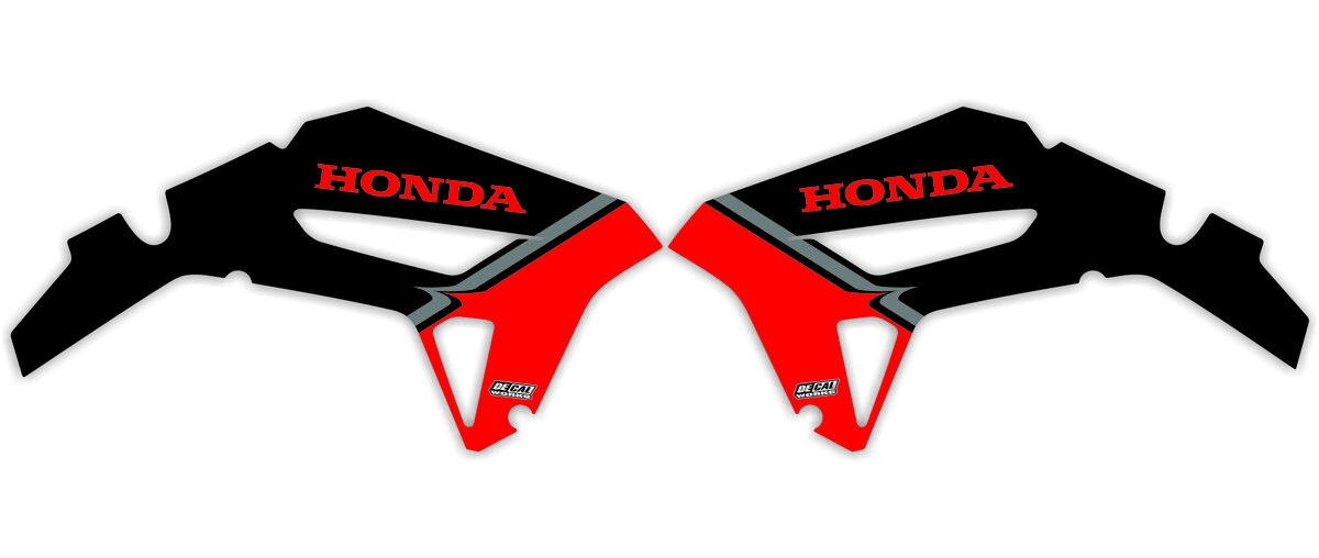 Honda CR250 Black/Red T18 Semi Custom Complete Graphics Kit
