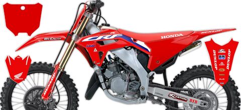 Ready Made Full Graphics Kit 2007 Honda CR250 (2 Stroke) [Polisport Restyled 22 CRF Style] Honda Factory Series 21