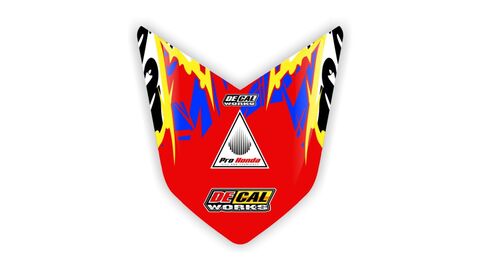 Front Fender Graphics Kit for Kawasaki KXF Dirt Bike