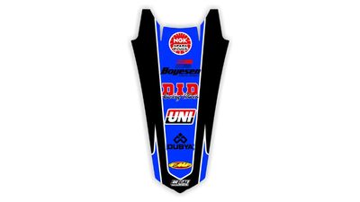 Rear Fender decal for Honda CR dirt bike