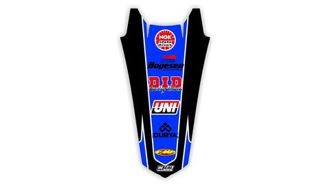 Rear Fender decal for Honda CR dirt bike
