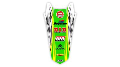 Rear Fender decal for Yamaha YZF dirt bike