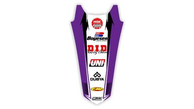 Rear Fender decal for Husqvarna TE dirt bike