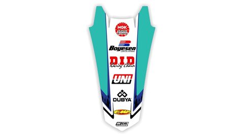 Rear Fender decal for Suzuki RMZ dirt bike