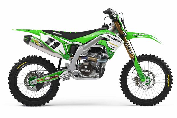 Number Plate Graphics Kit with Airbox Kawasaki KX85 (2 Stroke) 2001 T-11 Series