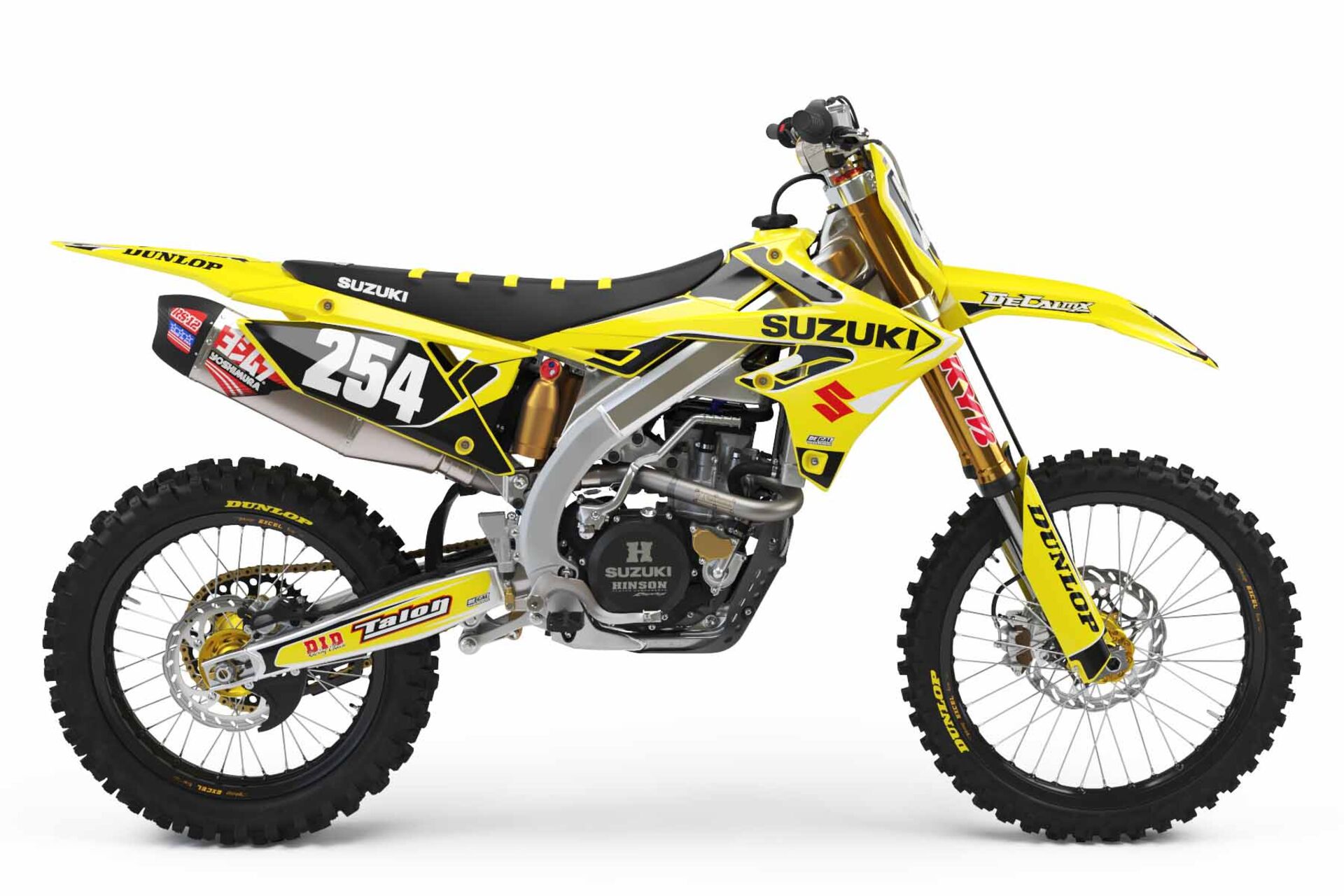 Number Plate Graphics Kit with Airbox Suzuki RM85 (2 Stroke) 2002 T-2 Series