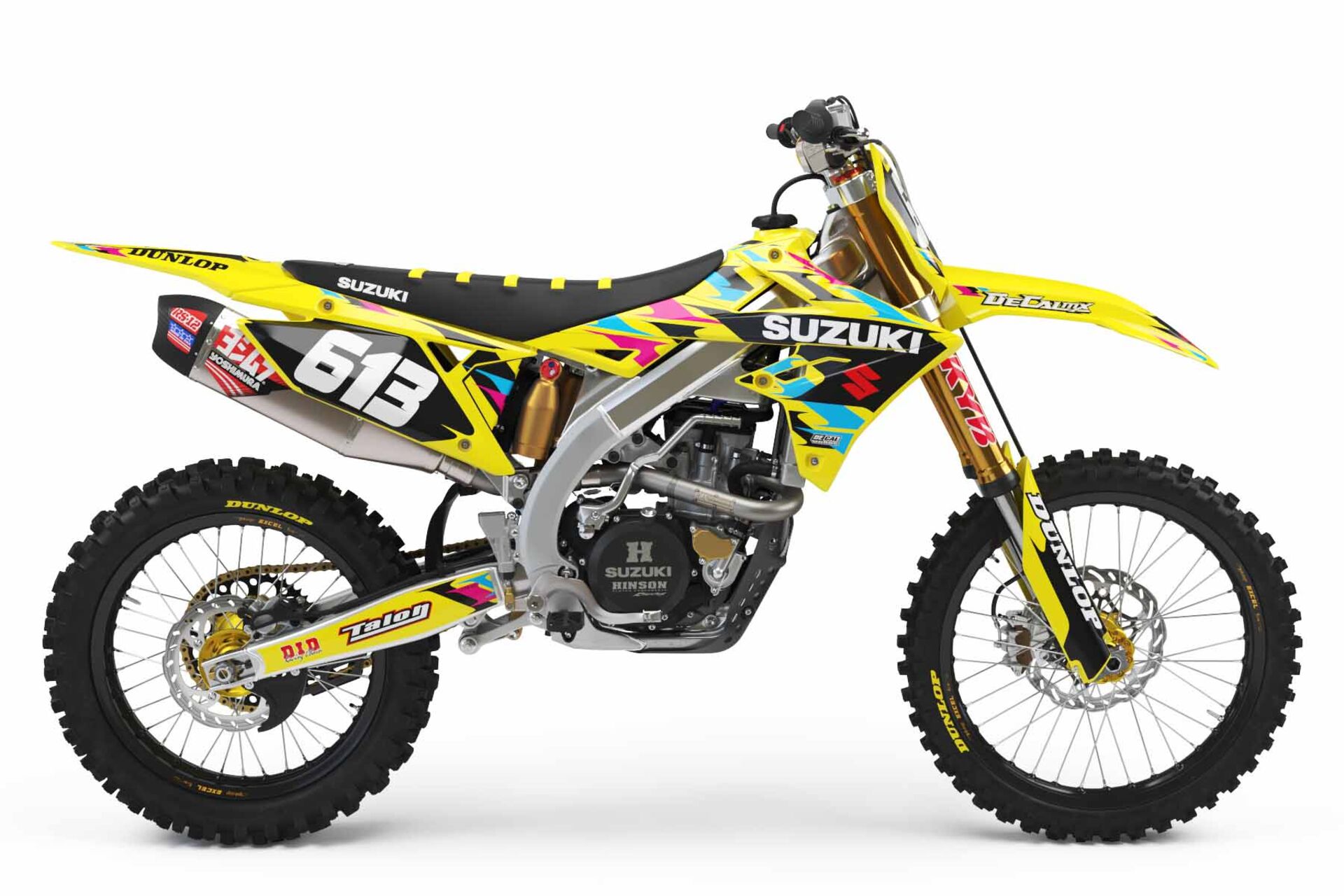 Number Plate Graphics Kit with Airbox Suzuki RM85 (2 Stroke) 2002 T-6 Series