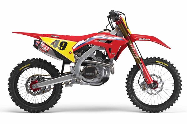 Number Plate Graphics Kit Honda CRF150R 2007 Bold Series