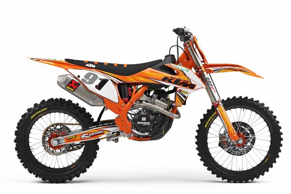 Ready Made Complete Graphics Kit KTM SX125 (2 Stroke) 2003 T-9 Series