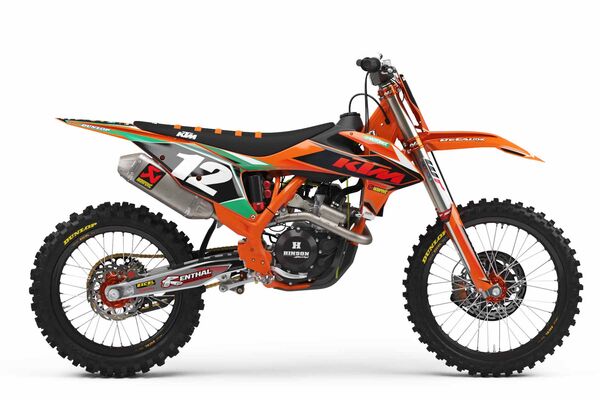 Ready Made Complete Graphics Kit KTM SX125 (2 Stroke) 2003 T-12 Series