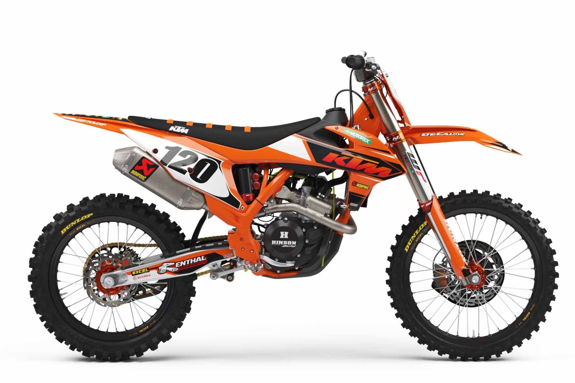 Number Plate Graphics Kit with Airbox KTM SXF450 2013 T-1 Series