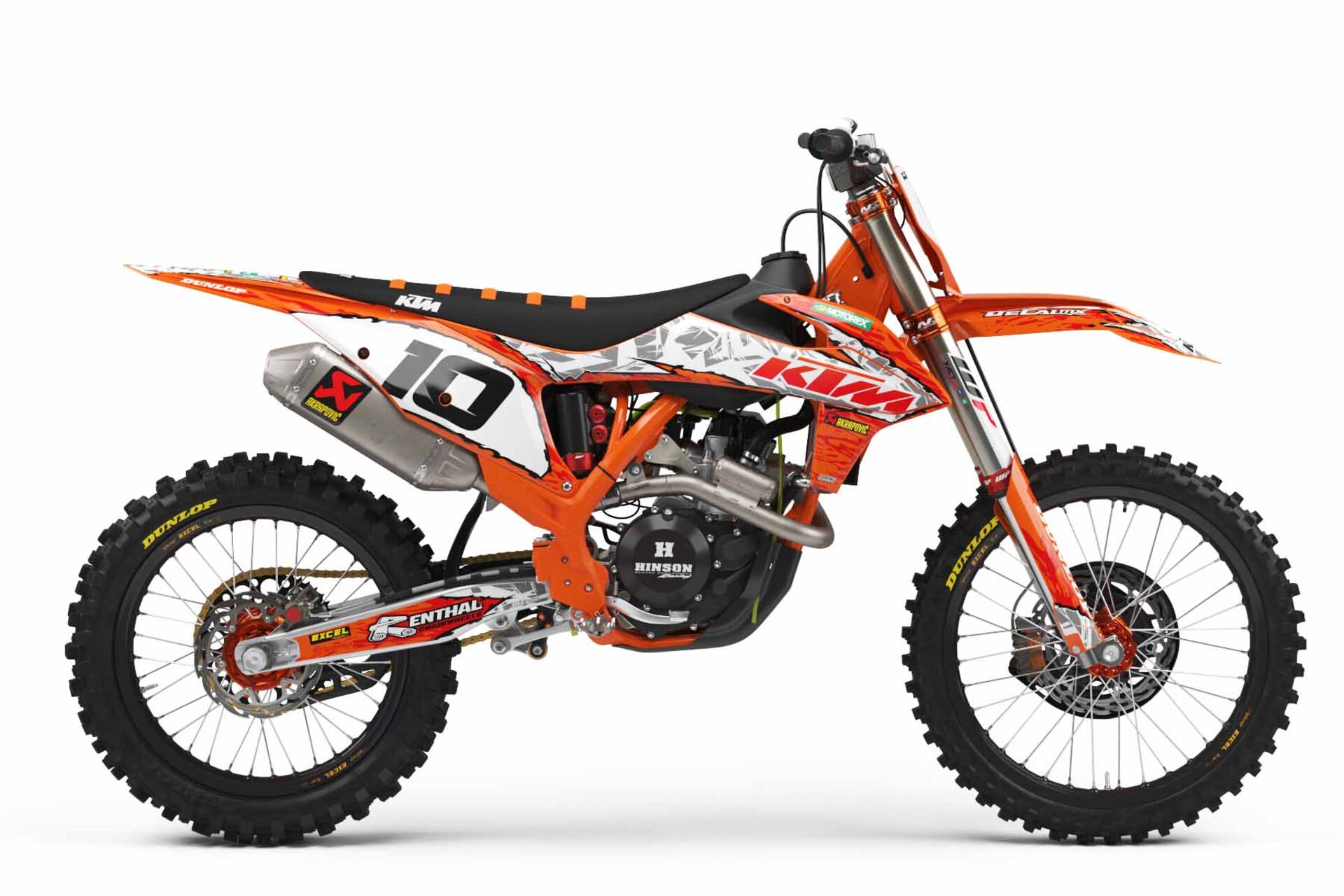 Ready Made Complete Graphics Kit KTM SXF450 2019 T-10 Series
