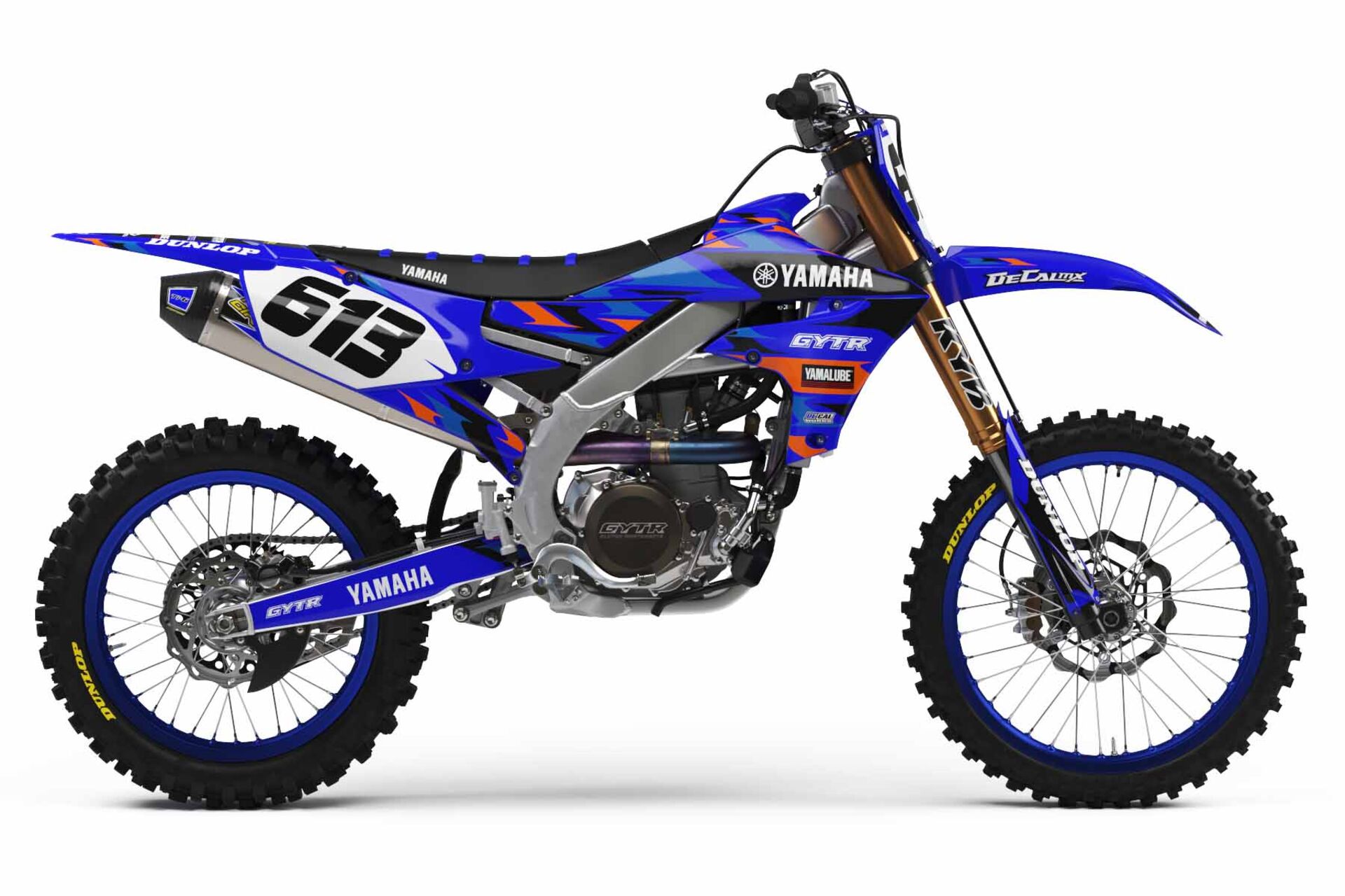 Number Plate Graphics Kit with Airbox Yamaha YZ450F 2018 T-6 Series