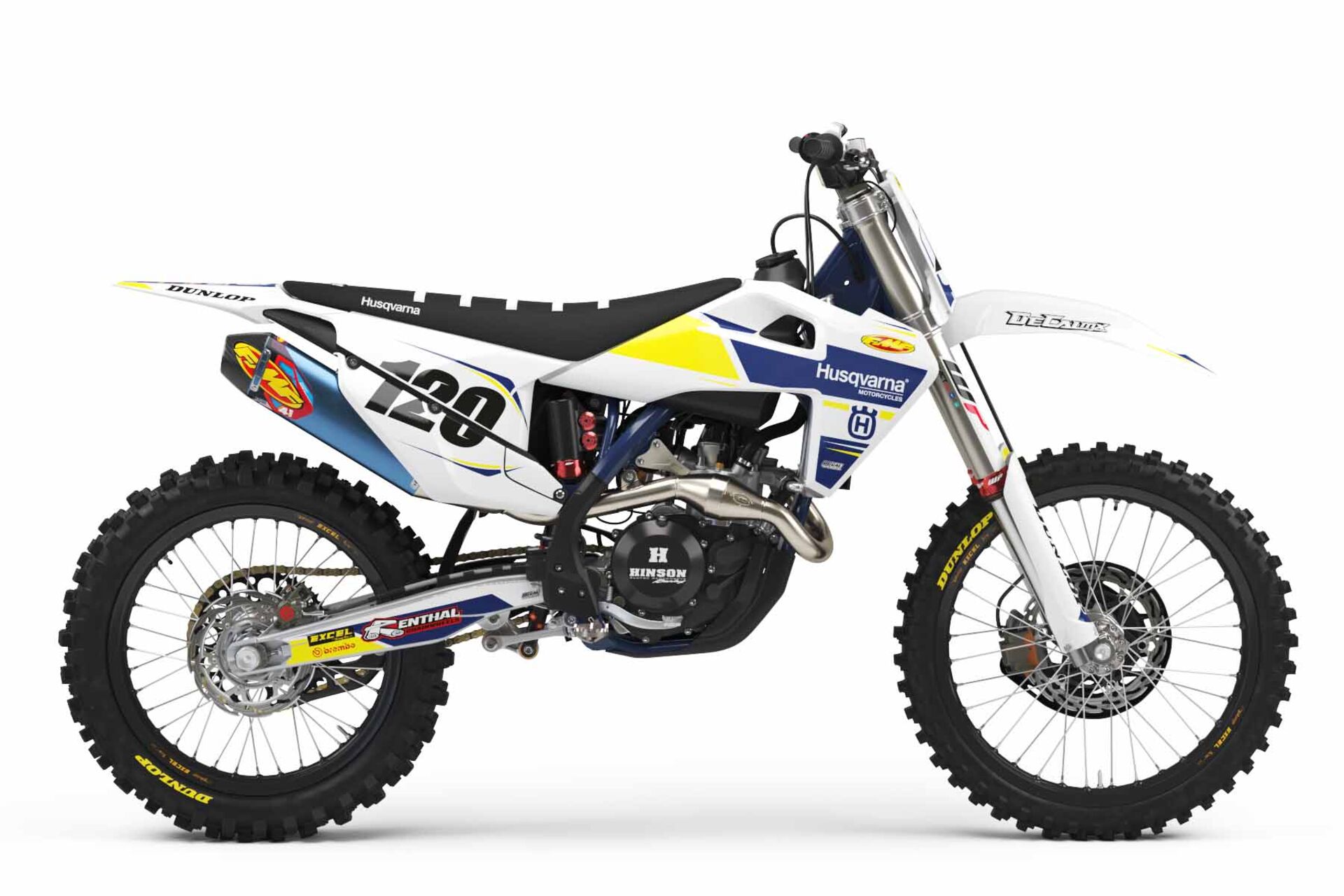 Number Plate Graphics Kit with Airbox Husqvarna TC250 2013 T-1 Series