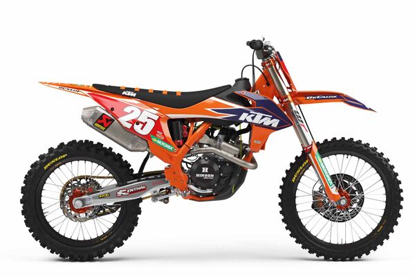 Number Plate Graphics Kit with Airbox KTM SXF450 2019 KTM Factory Series 19