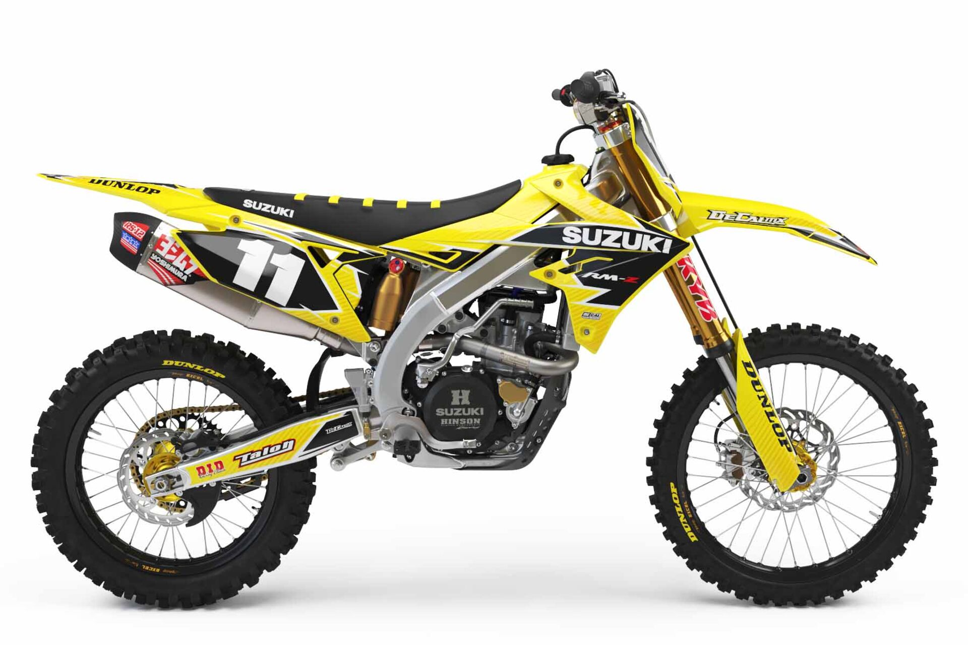 Ready Made Complete Graphics Kit Suzuki RM125 (Polisport Restyled) 2001 T-11 Series
