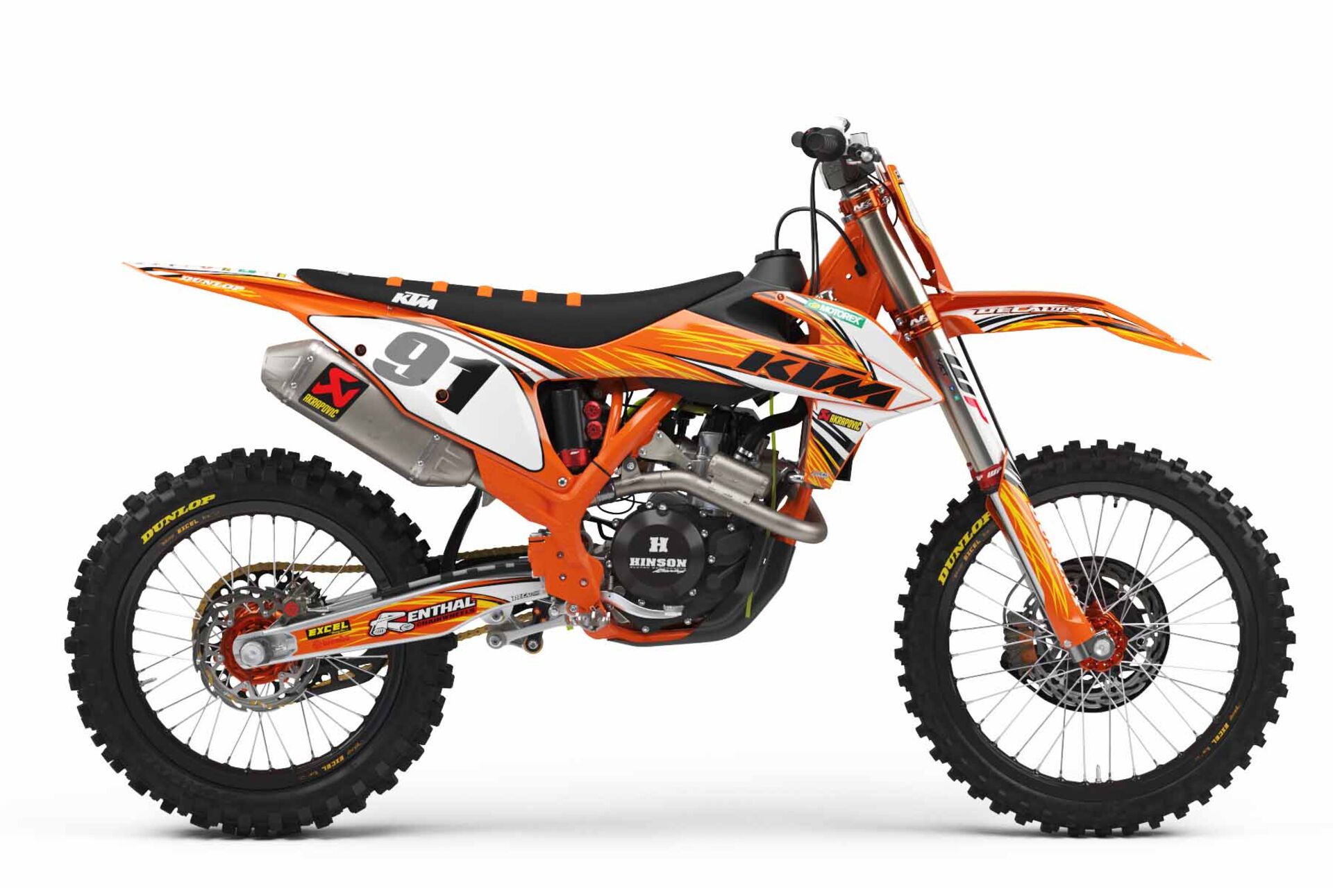 Ready Made Complete Graphics Kit KTM SXF450 2016 T-9 Series