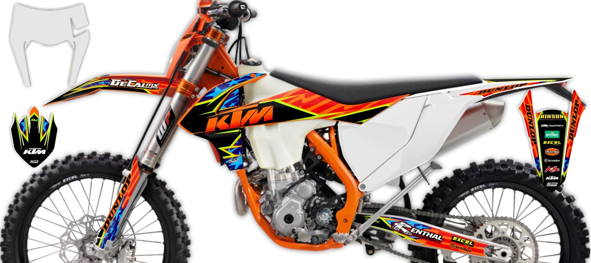 Ready Made Full Graphics Kit 2017 KTM EXC250F Stars and Stripes Series