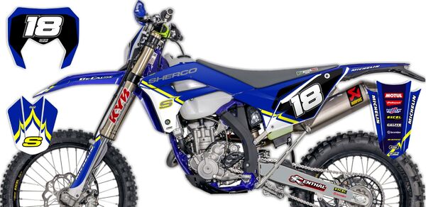 Ready Made Complete Graphics Kit 2022 SHERCO T-18 Series