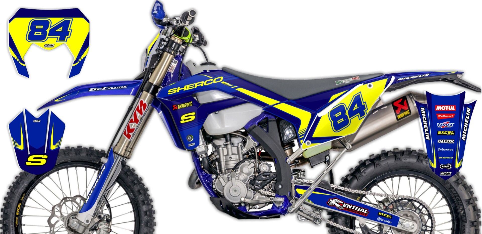 Ready Made Complete Graphics Kit 2022 SHERCO Factory Series 19