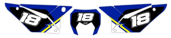 Number Plate Graphics Kit with Airbox Sherco T-18 Series