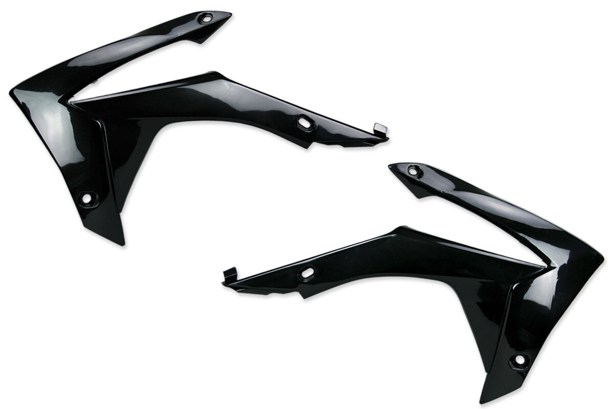 ①IDEE ＰＵＵＦ　Ｂｏｄｙ ＣＯＶＥＲ　Ｗｈｉｔｅ　×　Ｂｌａｃｋ　Ｍｉｘ Polisport Black Radiator Shroud Set 13-17 CRF