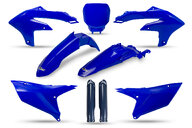 UFO Blue with Navy Forks Plastic Kit for Yamaha: YZ250F (2024-2026), YZ250FX (2025-2027), YZ450F (2023-2025), YZ450FX (2024-2026)