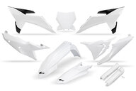UFO White Vented w/Forks Plastic Kit for KTM: SX125 (2025-2026), SX150 (2025-2026), SX250 (2025-2026), SX300 (2025-2026), SXF250 (2025-2026), SXF350 (2025-2026), SXF450 (2025-2026), XC125 (2025), XC250 (2025-2026), XC300 (2025-2026), XCF250 (2025-2026), XCF350 (2025), XCF350 FE (...and more