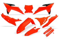 UFO Neon Orange Vented w/Forks Plastic Kit for KTM: SX125 (2025-2026), SX150 (2025-2026), SX250 (2025-2026), SX300 (2025-2026), SXF250 (2025-2026), SXF350 (2025-2026), SXF450 (2025-2026), XC125 (2025), XC250 (2025-2026), XC300 (2025-2026), XCF250 (2025-2026), XCF350 (2025), XCF450 (2025-2026)