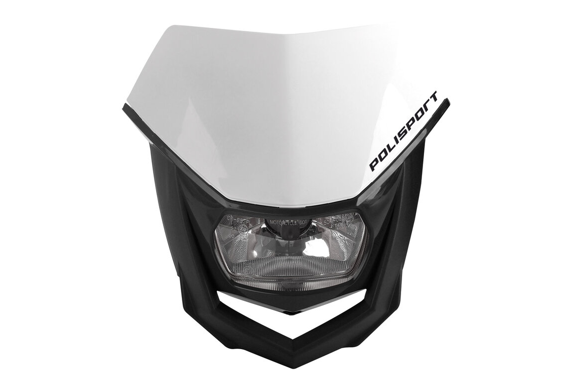 Polisport Black Halo Headlight Front Plate for Suzuki: DR-Z400 (2000-2018, 2020-2024)