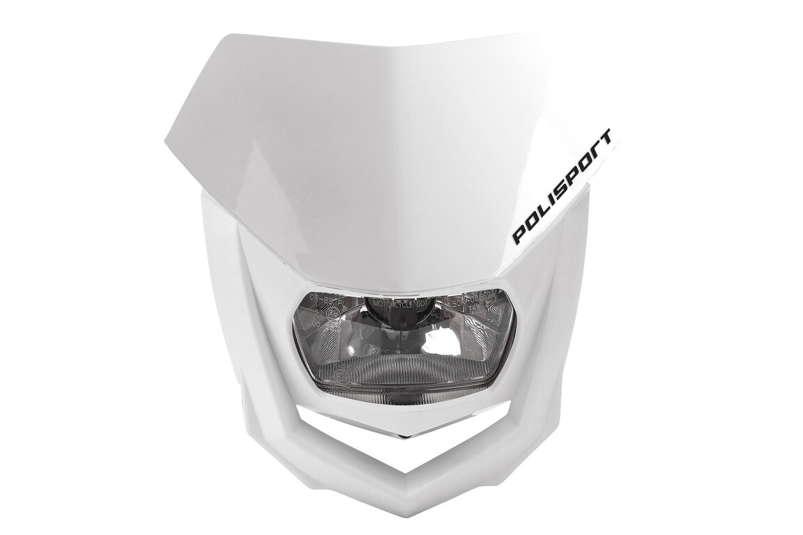 Polisport White Halo Headlight Front Plate for Suzuki: DR-Z400 (2000-2024)