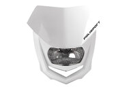 Polisport White Halo Headlight Front Plate for Suzuki: DR-Z400 (2000-2024)