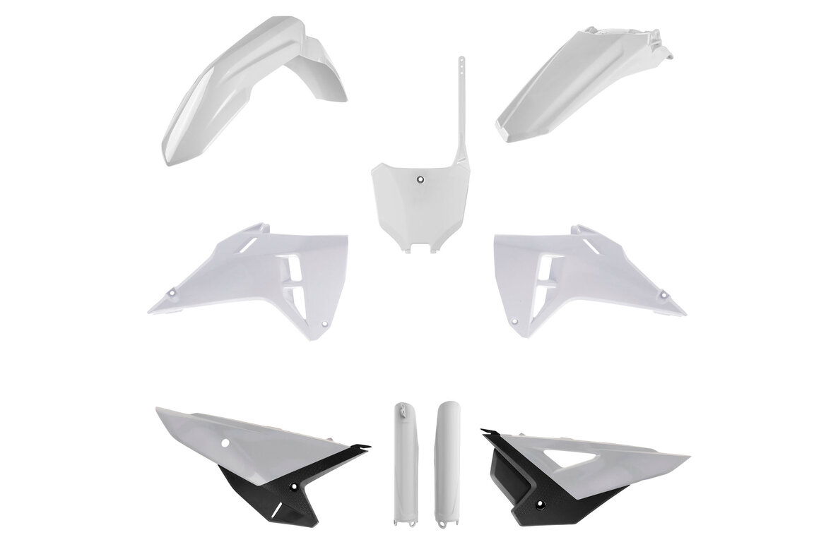 Polisport White with Forks Plastic Kit for Honda: CRF250R (2025-2026), CRF250RWE (2025-2026), CRF450R (2025-2026), CRF450RWE (2025-2026)