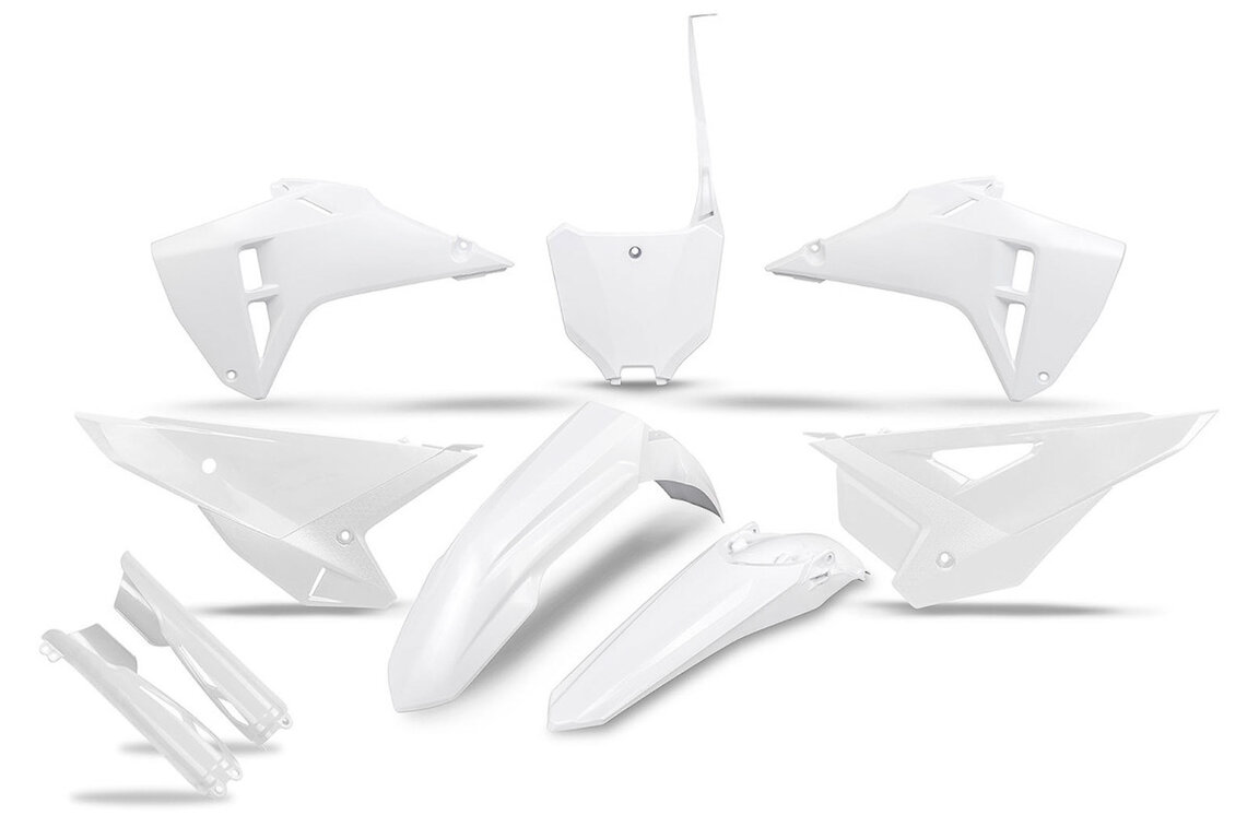 UFO White with Forks Plastic Kit for Honda: CRF250R (2025-2026), CRF250RWE (2025-2026), CRF450R (2025-2026), CRF450RWE (2025-2026)