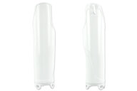 UFO White Shape w/ dimple Lower Fork Guards for Honda: CR125R (1995-2001), CR250R (1995-2001), CR500R (1995-2001)
