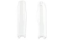 Polisport White Lower Fork Guards for Honda: CR125R (1995-2007), CR250R (1995-2007), CR500R (1990-2001), CRF250R (2004-2018), CRF450R (2002-2018)